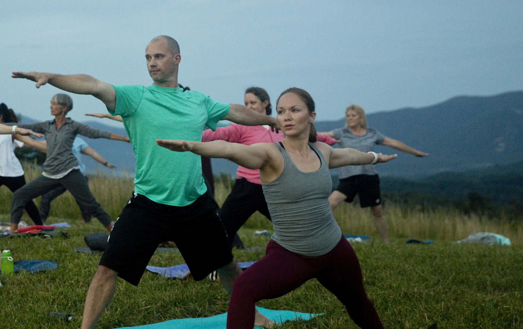 Yoga in the mountains